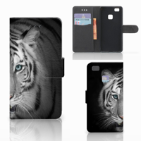 Huawei P9 Lite Telefoonhoesje met Pasjes Tijger