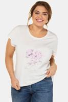 Ulla Popken Shirt, oversized, biokatoen, korte mouwen - Grote Maten