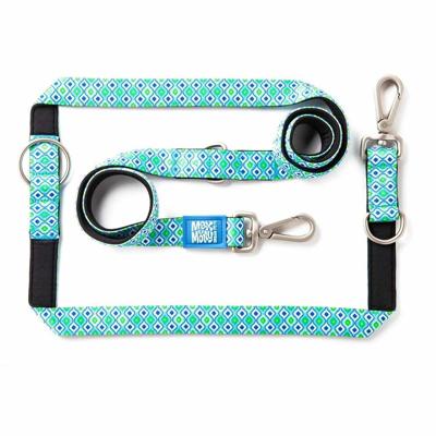 Hondenriem Multi Function Retro Blue