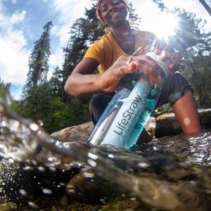 LifeStraw Go Dagelijks gebruik, Wandelen 710 ml Roestvrijstaal Wit