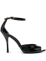 Stuart Weitzman sandales Nudist en cuir 100 mm - Noir - thumbnail