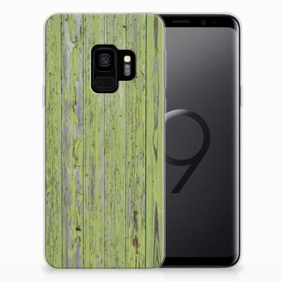 Samsung Galaxy S9 Bumper Hoesje Green Wood Samsung Galaxy S9 Bumper Hoesje Green Wood