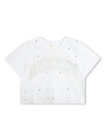 Givenchy Kids t-shirt en coton à logo brodé - Blanc