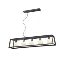 Light depot - hanglamp Dito taps 5L - zwart - Outlet