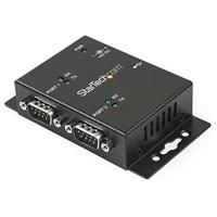 StarTech.com 2-poorts USB naar Seriële RS232 Adapter - USB / DB9 Hub 2x DB9 stekker 1x USB-B vrouwelijk - geschikt voor wandmontage