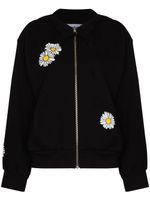 Natasha Zinko hoodie à fleurs - Noir