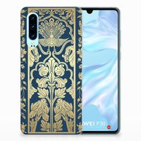 Huawei P30 TPU Case Beige Flowers