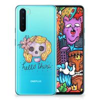 Silicone Back Case OnePlus Nord Boho Skull