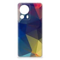 Xiaomi 13 Lite TPU Hoesje Polygon Dark