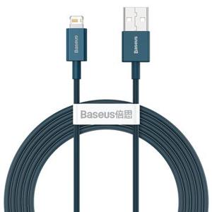 Baseus Superior Serie Lightning Kabel - 2m - Blauw