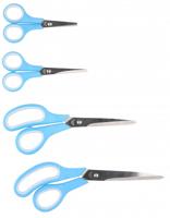 Alpina scharenset RVS blauw/zilver 4 stuks