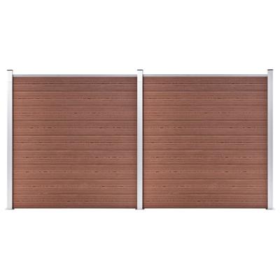 vidaXL Schutting 353x186 cm HKC bruin