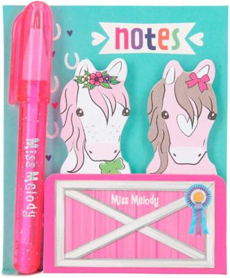 Miss Melody notitieboekje 8,5 cm papier mintgroen 3 delig Miss Melody notitieboekje 8,5 cm papier mintgroen 3 delig