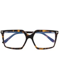 TOM FORD Eyewear lunettes de vue à monture oversize - Marron