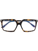 TOM FORD Eyewear lunettes de vue à monture oversize - Marron - thumbnail