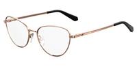 Love Moschino brillen voor dames, goud koper, 53