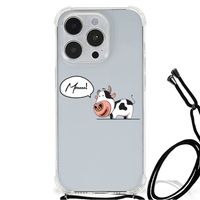 iPhone 14 Pro Stevig Bumper Hoesje Cow - thumbnail