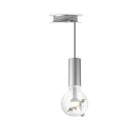 Move Me hanglamp Pulley - grijs / Umbrella 3W - zilver