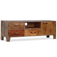 Tv-meubel vintage 118x30x40 cm massief hout - thumbnail