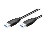 USB 3.0, M/M, 3 m – USB-kabel (M/M, 3 m, 3.0 (3.1 gen. 1), USB A, USB A, stekker/stekker, zwart.