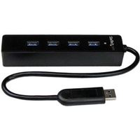 StarTech.com 4-poorts SuperSpeed USB 3.0-hub met ingebouwde kabel