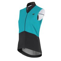 Assos UMA GTV spring/fall fietsvest C2 turqoise green dames S - thumbnail