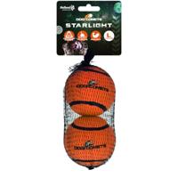 Dog Comets Starlight Tennisbal - Ø 7,5 cm - Hondenbal - drijvend hondenspeelgoed - springend hondenspeelgoed - 2 stuks - Oranje