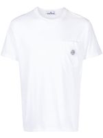 Stone Island t-shirt en coton à motif Compass - Blanc