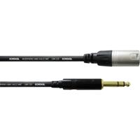 Cordial CFM3MV XLR Adapterkabel [1x XLR-stekker - 1x Jackplug male 6,3 mm] 3.00 m Zwart - thumbnail