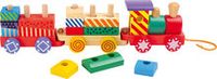 Trekfiguur houten trein Bright Colours"" - thumbnail