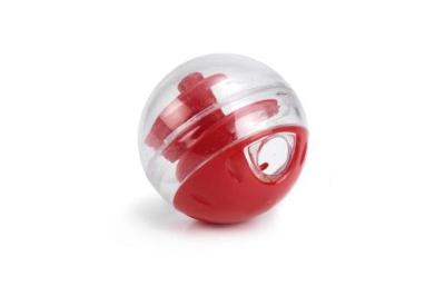 Beeztees twirly snackbal - kattenspeelgoed - rood - 5,5 cm