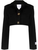 Patou Cropped blazer met logo-applicatie - Zwart