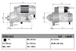 Startmotor DSN1203