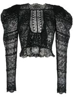 Ulla Johnson blouse Eloise en dentelle - Noir - thumbnail