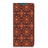 Samsung Galaxy A73 Hoesje met Magneet Batik Brown