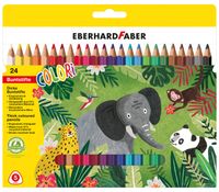 Eberhard Faber Driekantige Jumbo Kleurpotloden 24 Stuks - thumbnail