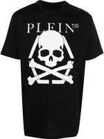 Philipp Plein t-shirt à imprimé tête de mort - Noir