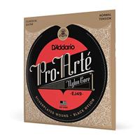 D'Addario Gitaar Snaren - Pro-Arte Klassieke Gitaar Snaren - EJ49 - Nylon Gitaar Snaren - Silver Plated Wound, Black Nylon Core - Normal Tension