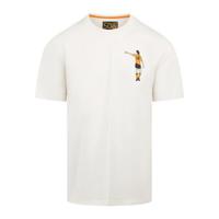 Cruyff - Nederland Dos Rayas Graphic T-Shirt - Crème Wit