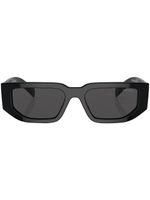 Prada Eyewear lunettes de soleil rectangulaires à logo - Noir