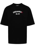 DSQUARED2 t-shirt en coton à logo imprimé - Noir