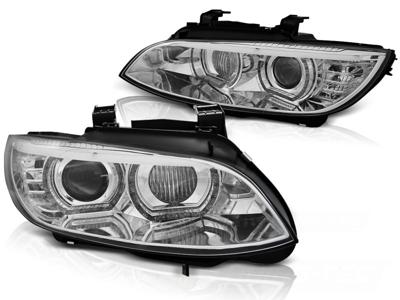 Tuning-Tec Koplampen Xenon BMW E92/E93 06-10 ANGEL EYES LED CHROOM HID