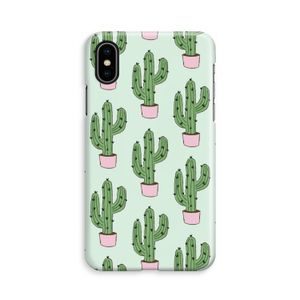 Cactus Lover: iPhone X Volledig Geprint Hoesje