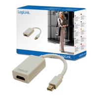 LogiLink CV0036A DisplayPort / HDMI Adapter [1x Mini-DisplayPort stekker - 1x HDMI-bus] Wit 10.00 cm - thumbnail