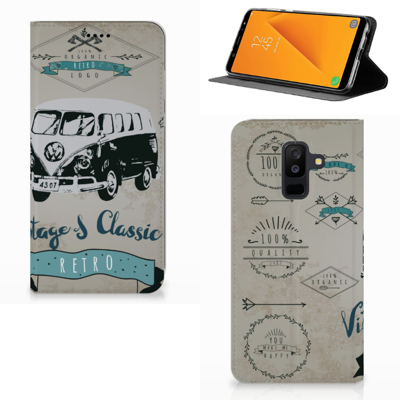 Samsung Galaxy A6 Plus (2018) Stand Case Retro VW Bus