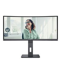 AOC CU34P3CV computer monitor 86,4 cm (34") 3440 x 1440 Pixels UltraWide Quad HD LED Zwart - thumbnail