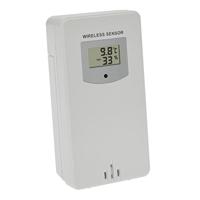 TFA Dostmann Extra of vervangende zender, 30.3253.02, voor Luna (35.1165.01) en OAK (35.1167.54) draadloos weerstation, thermo-hygrozender, vochtigheids- en temperatuursensor, 433 MHz, wit