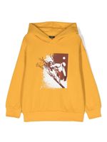 Il Gufo hoodie en coton à imprimé graphique - Jaune - thumbnail