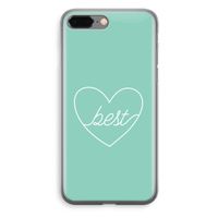 Best heart pastel: iPhone 8 Plus Transparant Hoesje - thumbnail