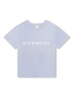 Givenchy Kids t-shirt en coton à logo imprimé - Bleu